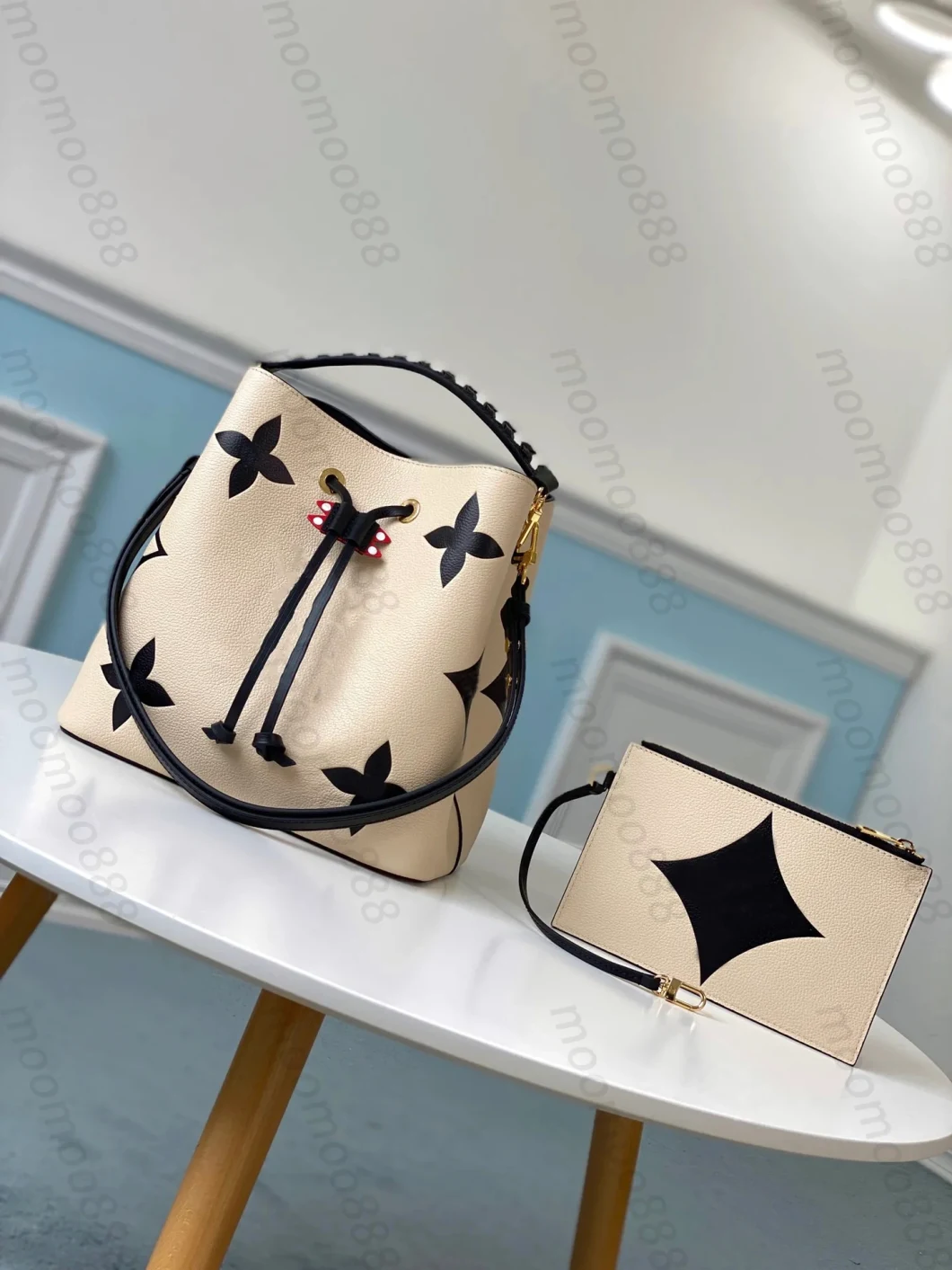 10A Top Tier Mirror Quality Medium Neo Bag Luxury Designers Womens Real Leather Cowhide Quilted Bucket Embossed Handbag Purse Crossbody Black Shoulder Box Bag