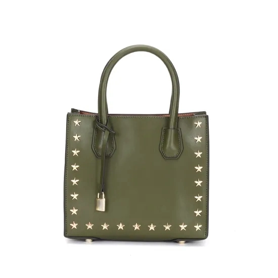 PU PVC Leather Handbag Manufacturer, OEM/ODM Wholesale Factory, Faux Leather Tote Bag with Studs Shoulder Bag Bucket Lady Handbag