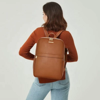 Nouveaux sacs à dos en cuir PU de gros à la mode Causal Women Backpack