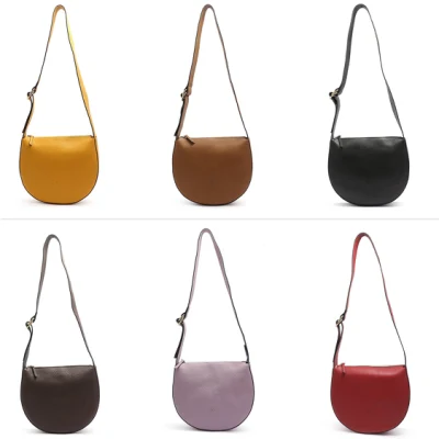 Sac cartable en cuir véritable pour femme OEM/ODM, sac à bandoulière pour femme en cuir véritable cartable sac à bandoulière couche supérieure en peau de vache