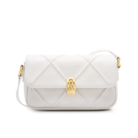 Designer Sacs à main Diamond-Type Treillis en cuir véritable Épaule Crossbody Ringer Bag